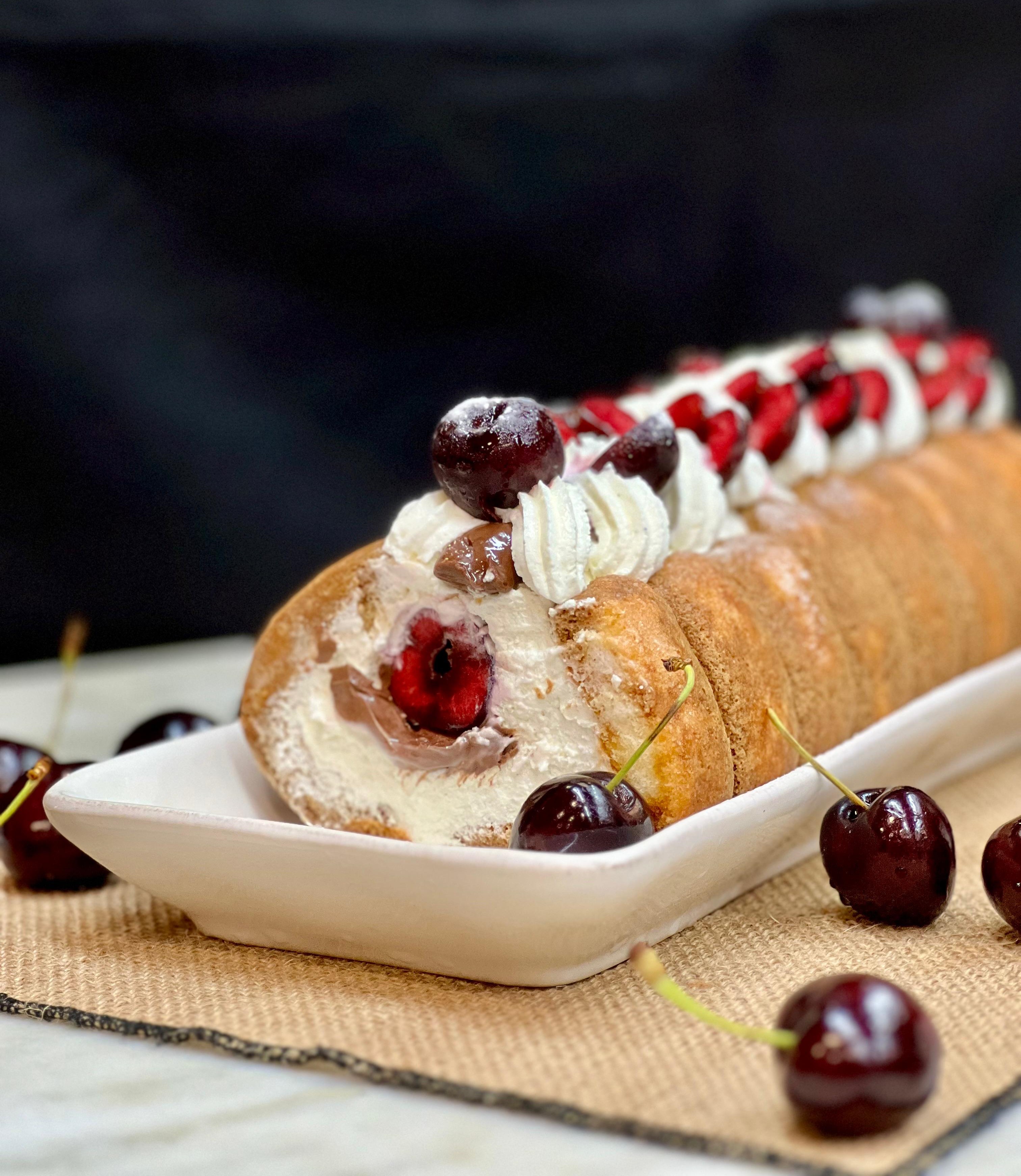 Torta de tiramisú de cereja 