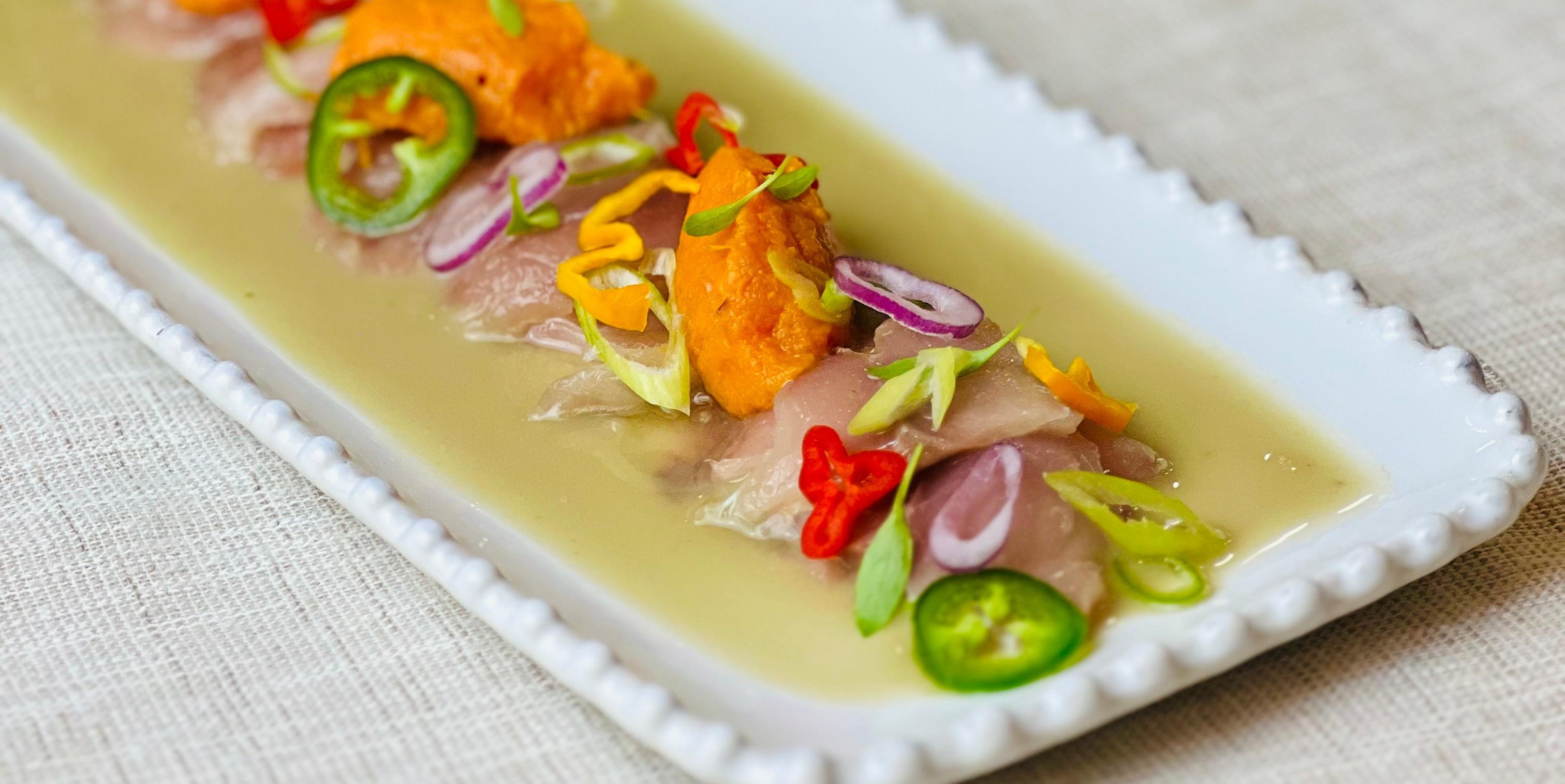 Ceviche de sarda fumada