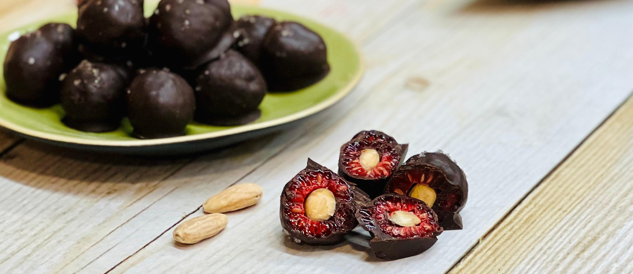Bombons de framboesa