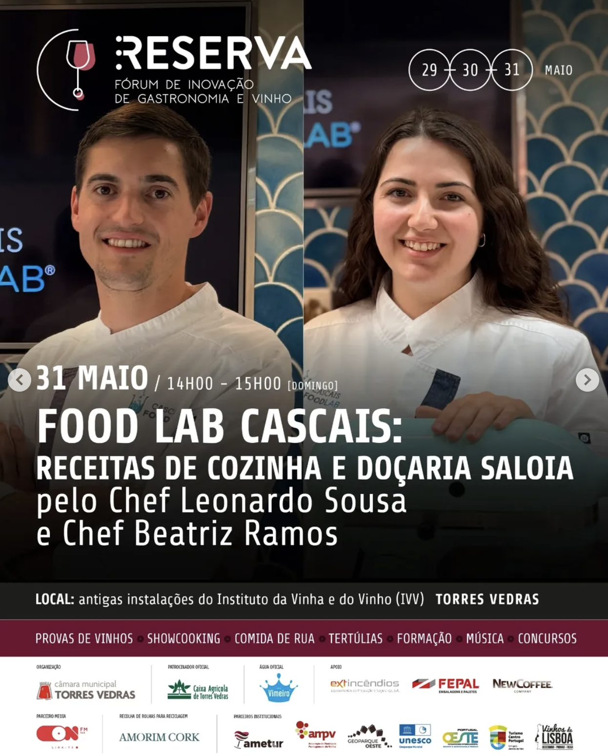 Showcooking Receitas de Cozinha e Doçaria Saloia | RESERVA 2026